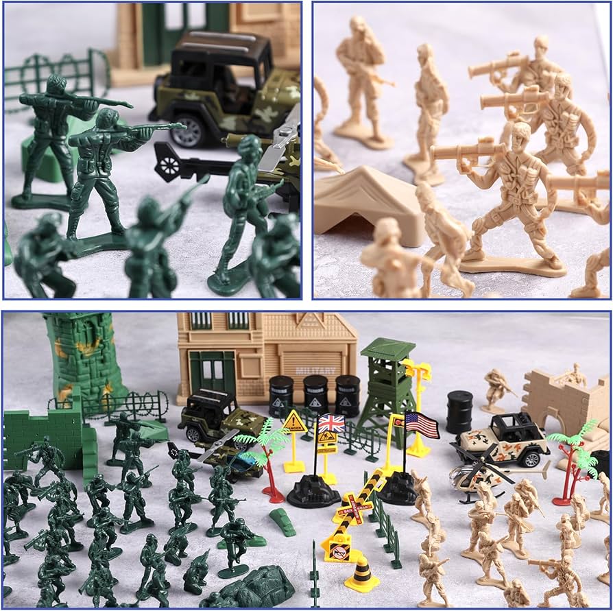 Amazon.co.jp: AMOR PRESENT 120個 アーミーメン ミリタリーセット